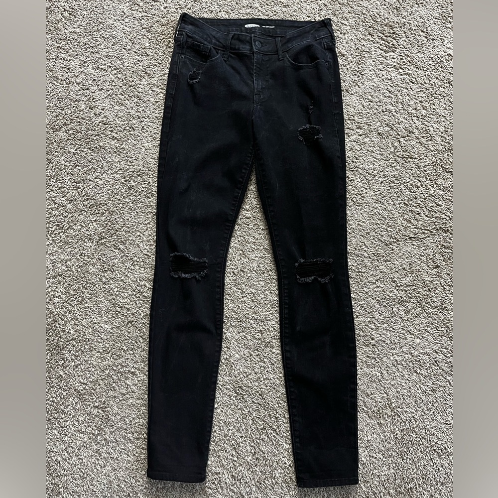 Black Old Navy Skinny Jeans (SIZE: 4 long)